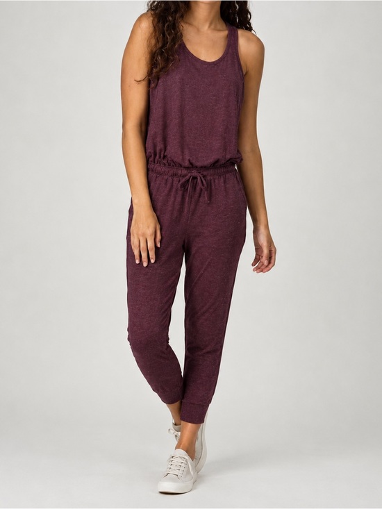 Patagonia Pants - Patagonia Seabrook Sleeveless Tank Jumpsuit Plum Purple Stretch Size Medium